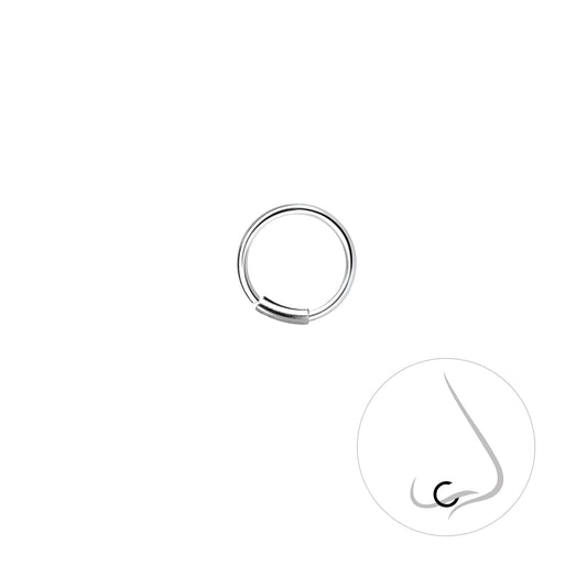 Sterling Silver 8mm Nose Ring