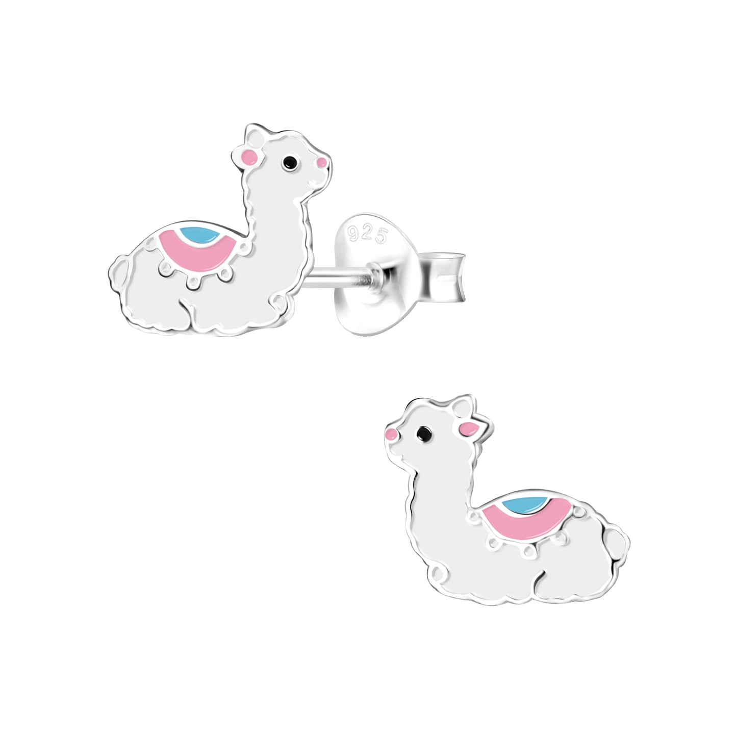 Sterling Silver Llama Stud Earrings