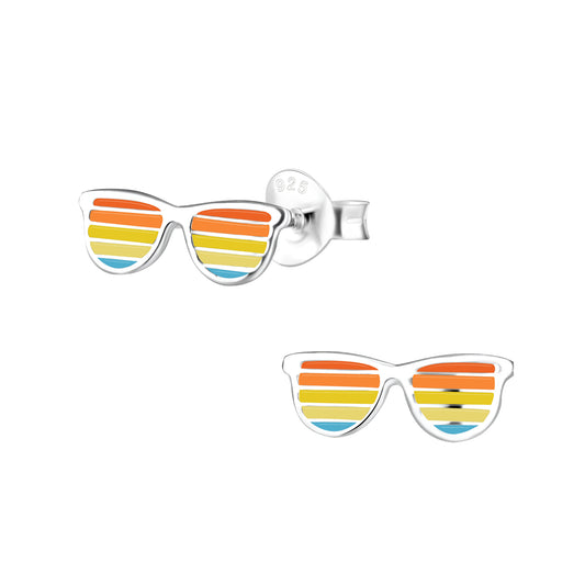 Sterling Silver Sunglasses Stud Earrings